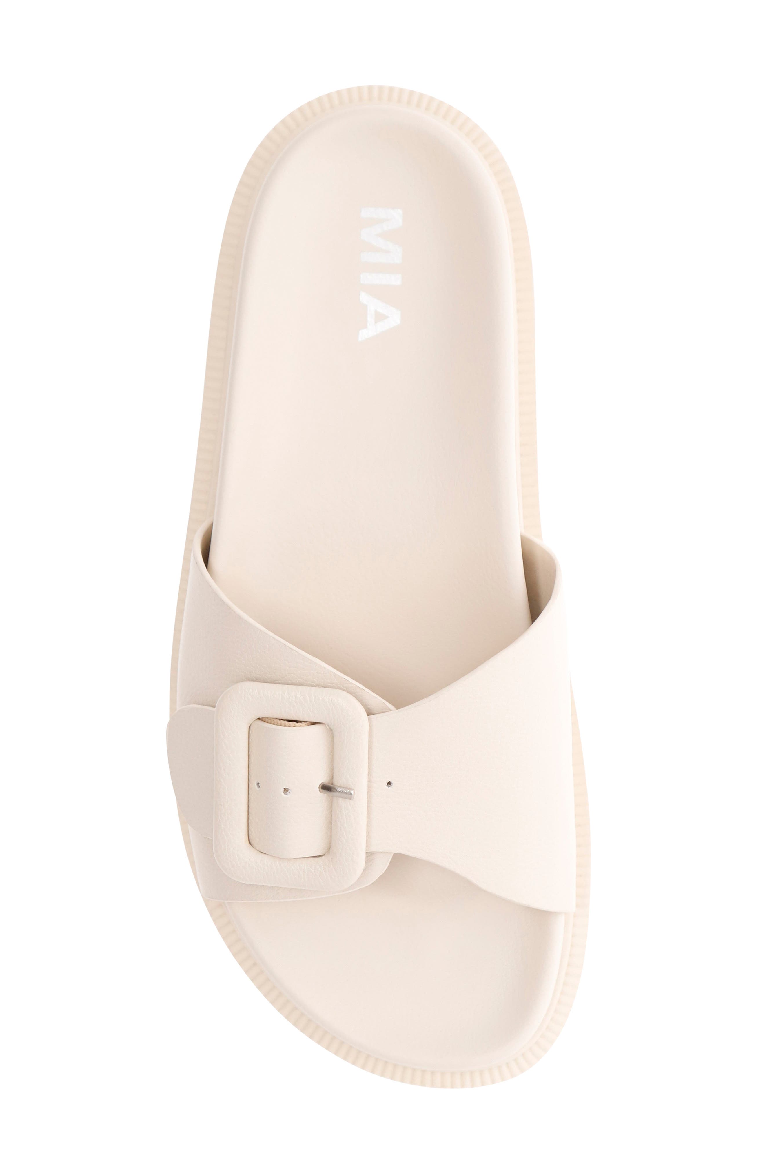 MIA Gya Platform Slide Sandal, Alternate, color, Ivory Tumb