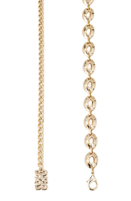 Sandro Womens Embellished Chain Belt Naturels In Gold
