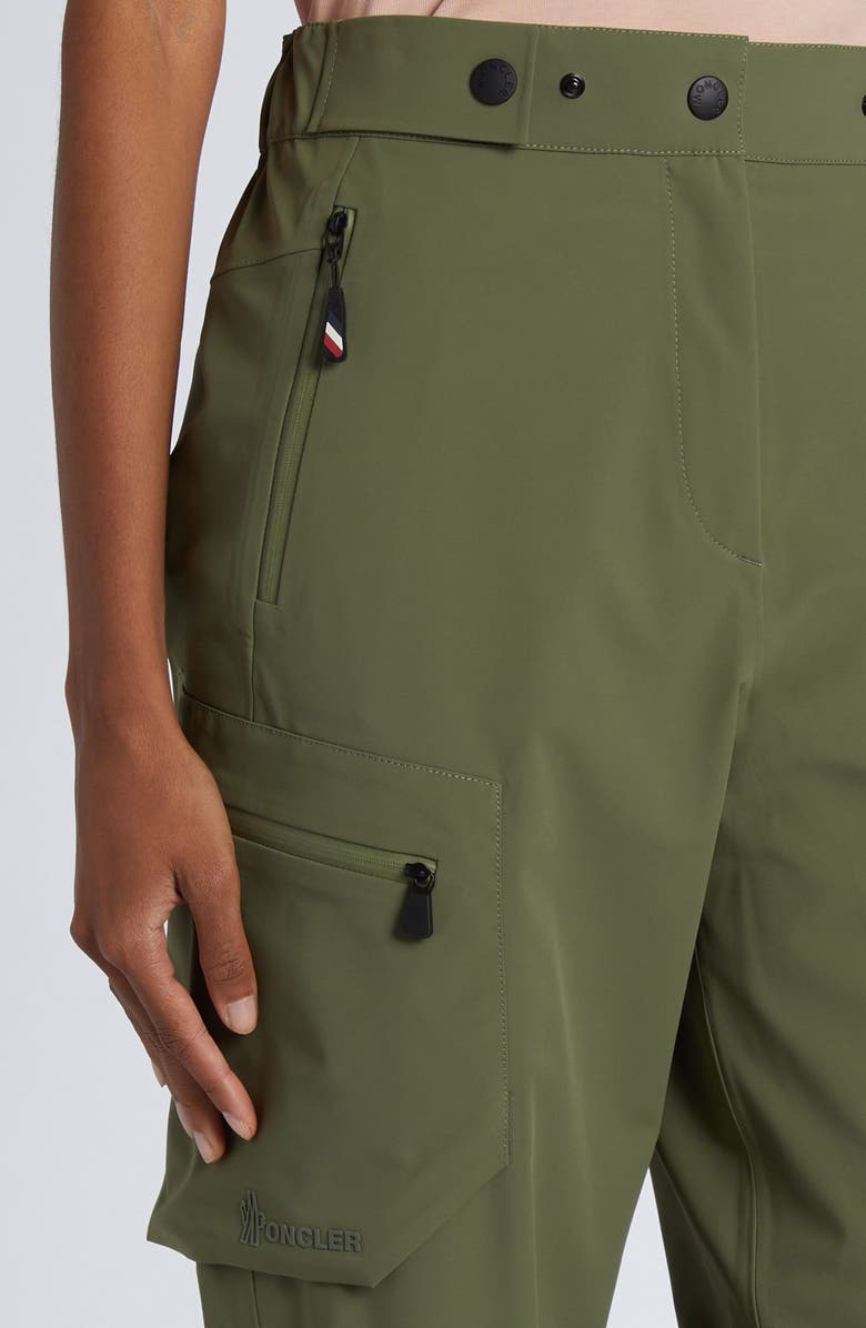 Moncler Grenoble Day-Namic Stretch Nylon Cargo Pants, Alternate, color, Russian Olive