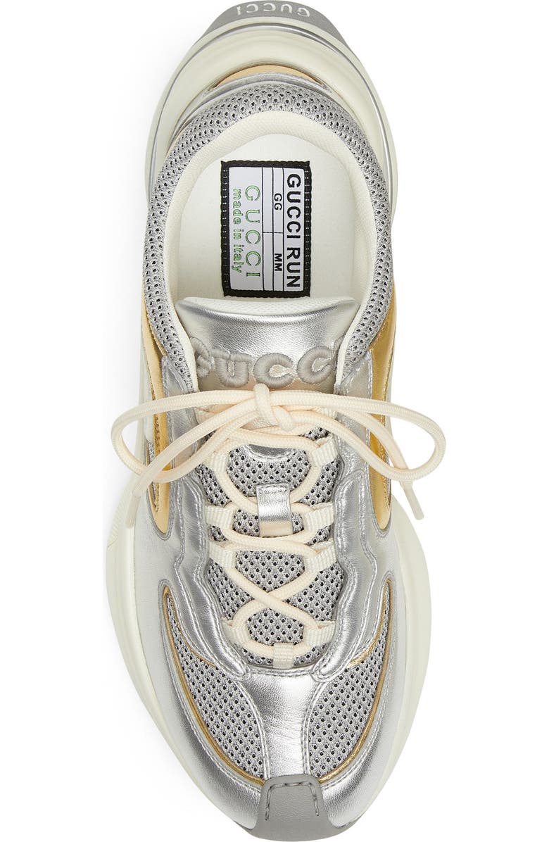 Gucci Run Mixed Media Sneaker, Alternate, color,