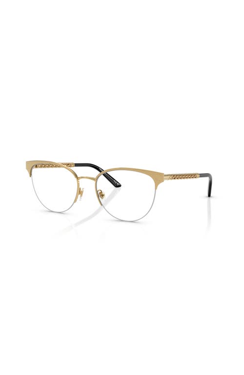 Versace 53mm Cat Eye Optical Glasses In Gold