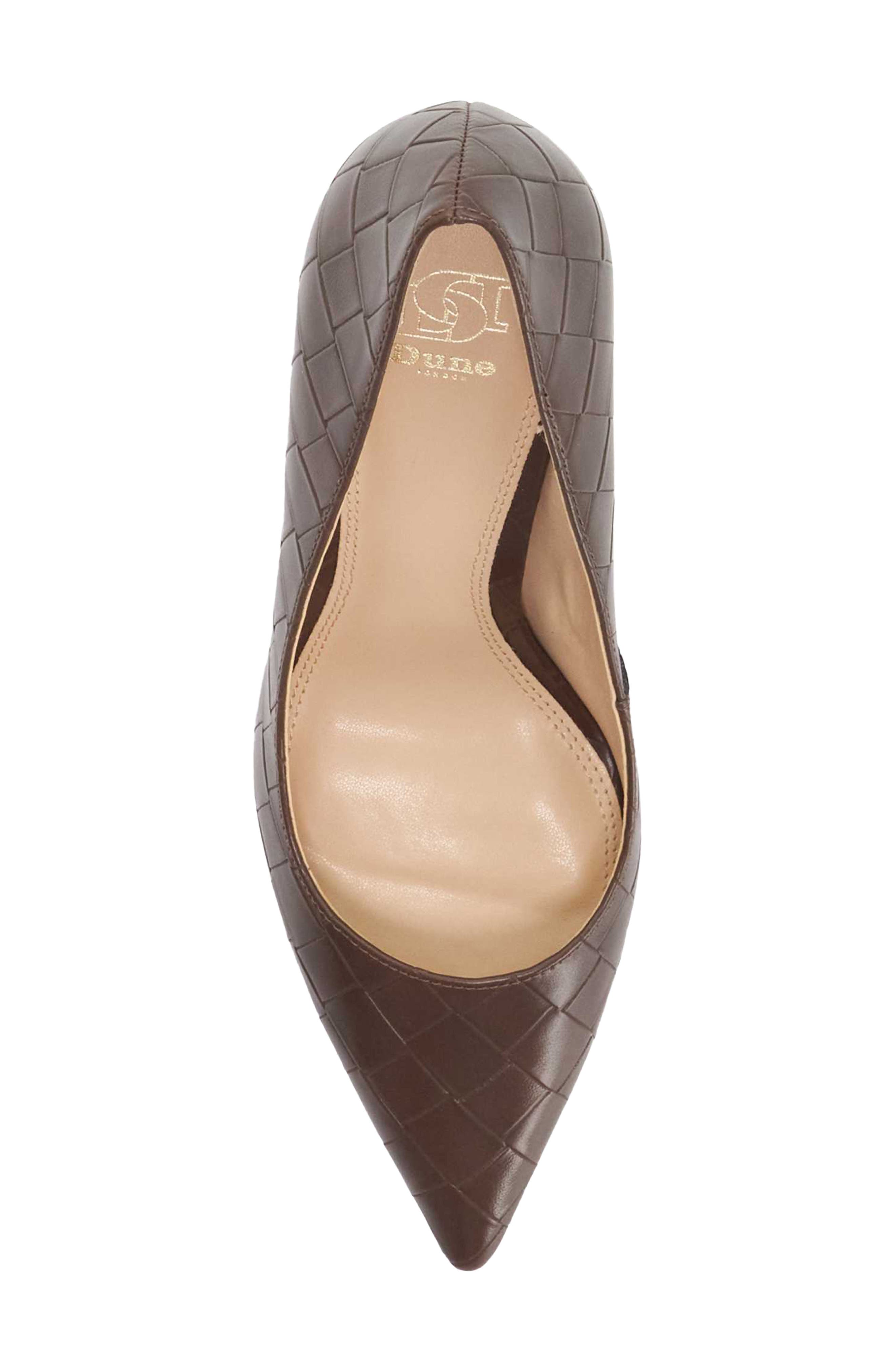 Baxos Pointed Toe Pump, Alternate, color, BROWN