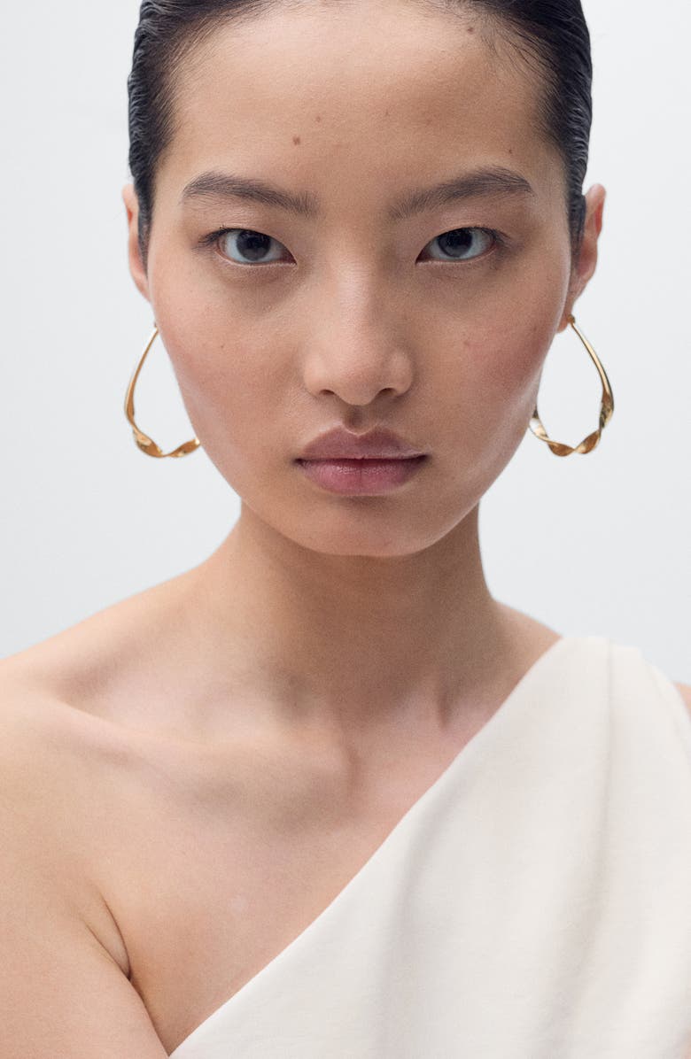 MANGO One-Shoulder Jumpsuit, Alternate, color, Off White