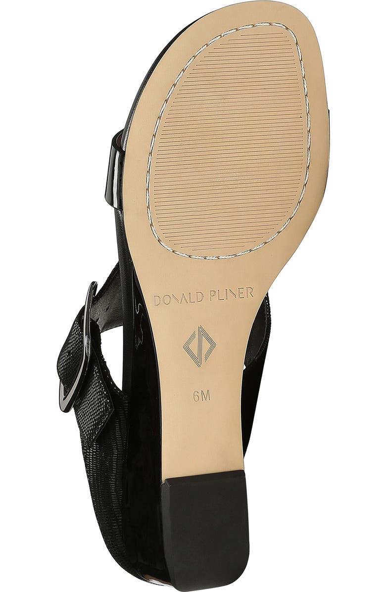 Donald Pliner Vine Buckled Wedge Sandal, Alternate, color, Black