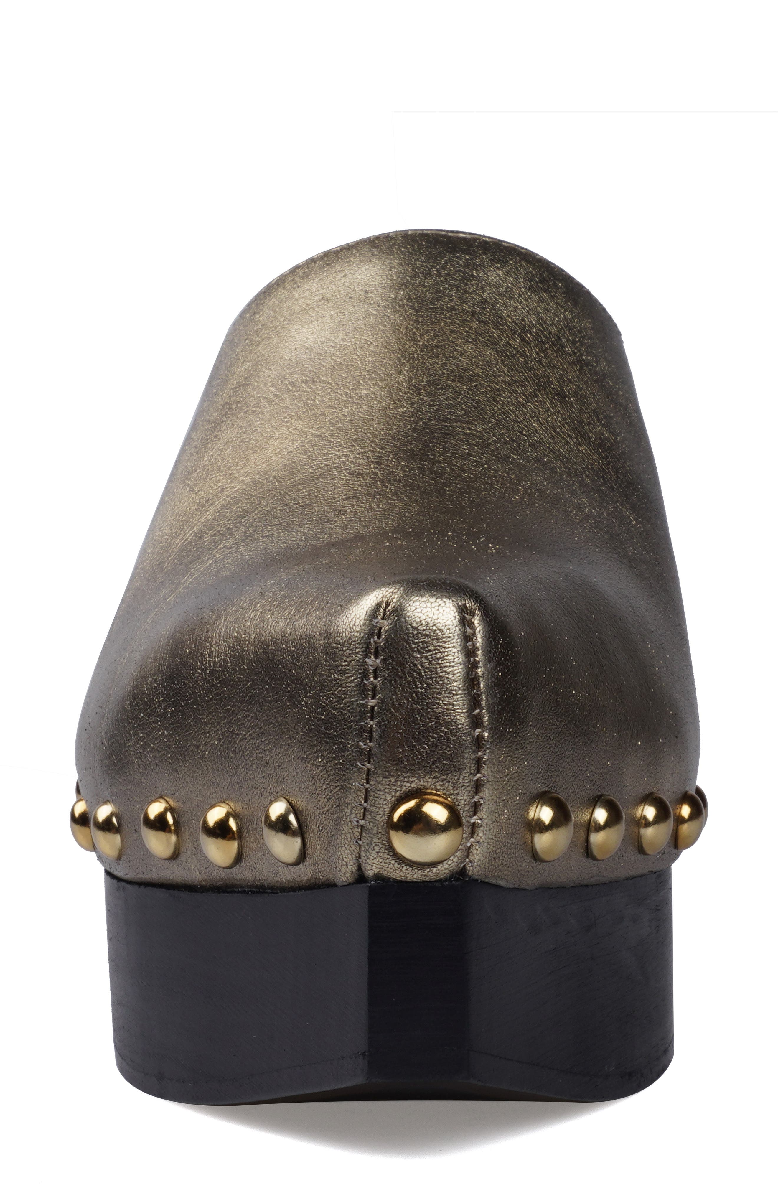 Richelie Block Heel Mule, Alternate, color, GOLD