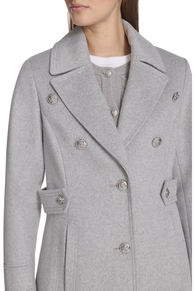 Notch Lapel Military Coat, Alternate, color, LIGHT GREY