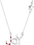 BLING JEWELRY Christmas Joy Pendant Necklace