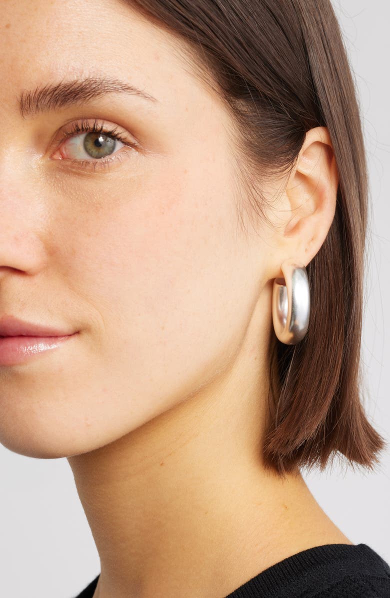 Nordstrom Chunky Tube Hoop Earrings, Alternate, color,