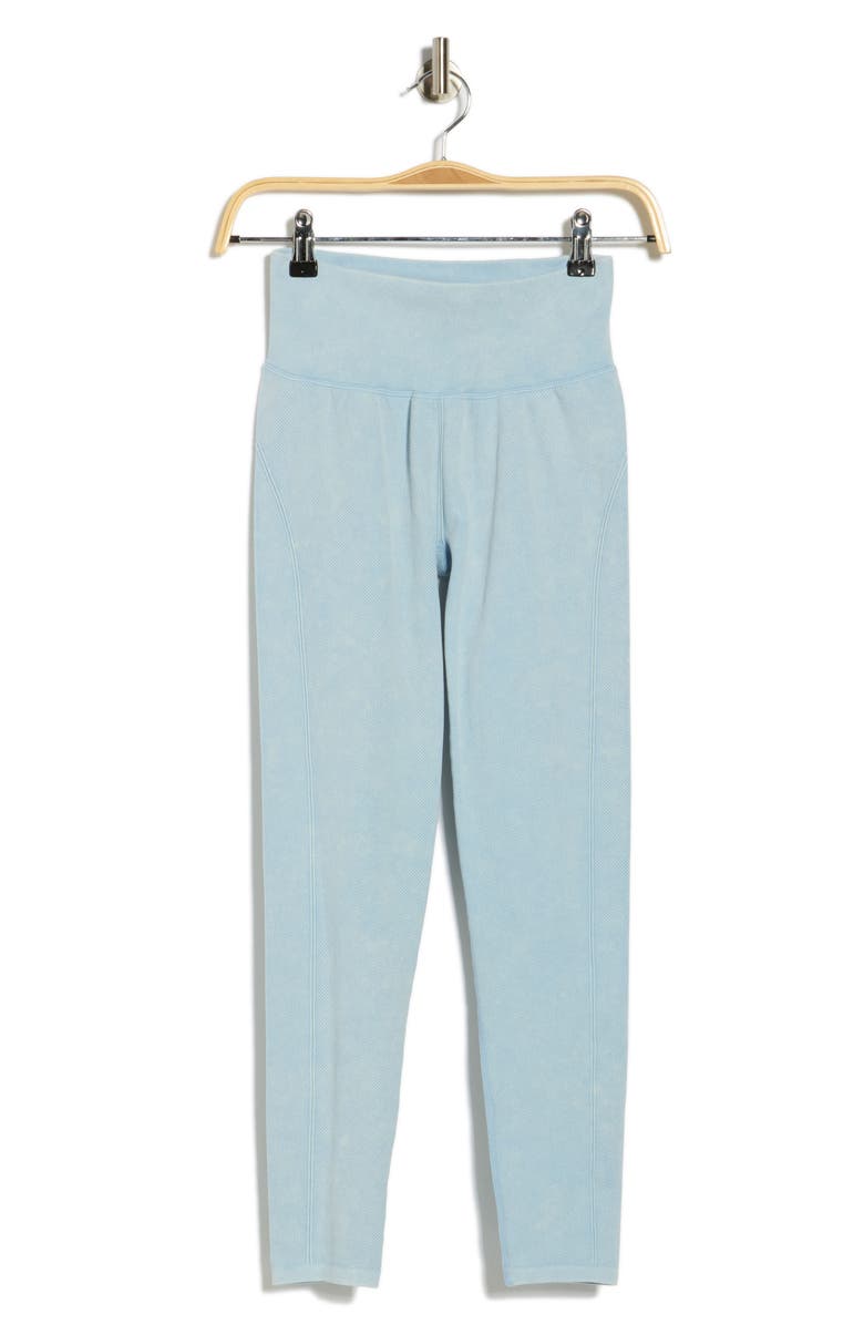 YOGALICIOUS Stonewash Seamless Dream Vibes Leggings, Alternate, color, Blue Bell