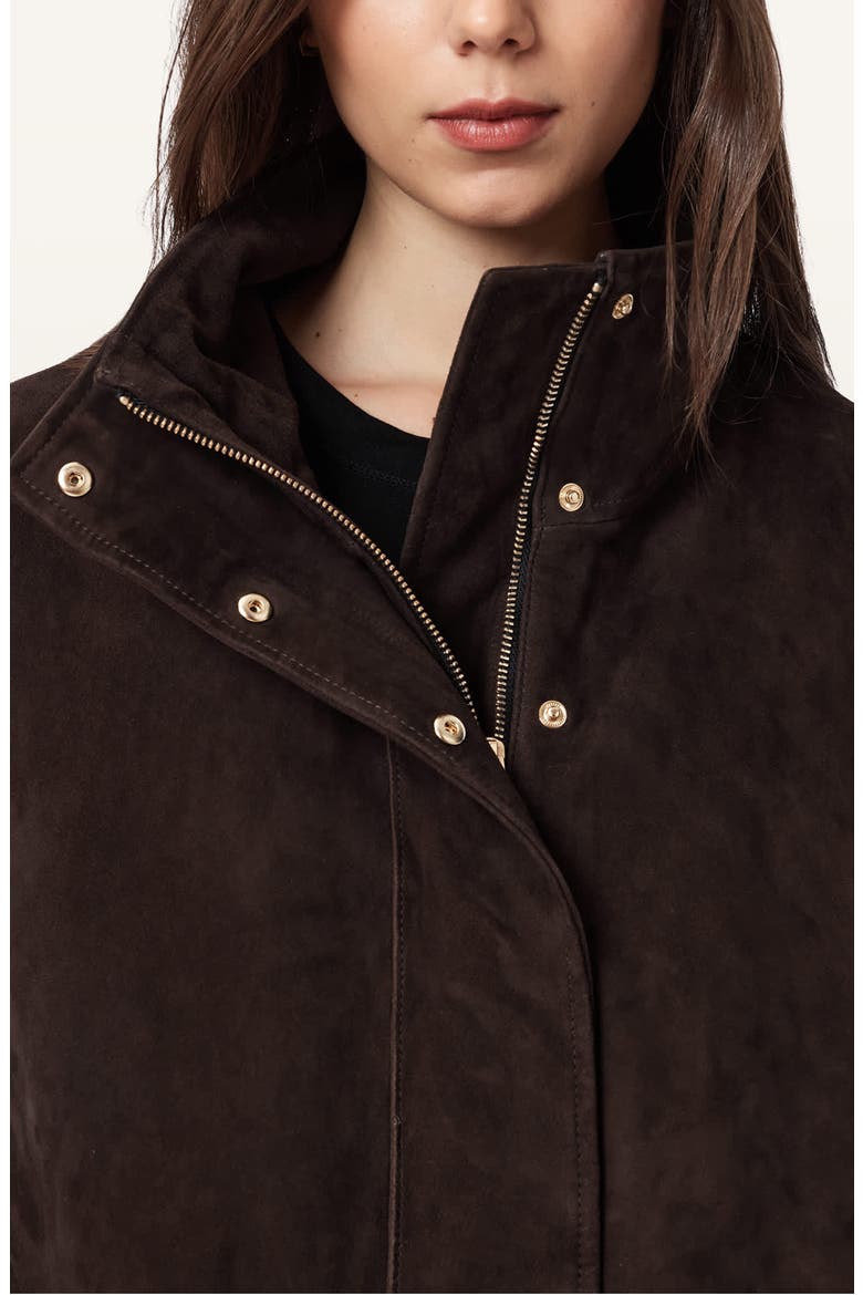 Ryder Suede Jacket, Alternate, color, BITTER BROWN