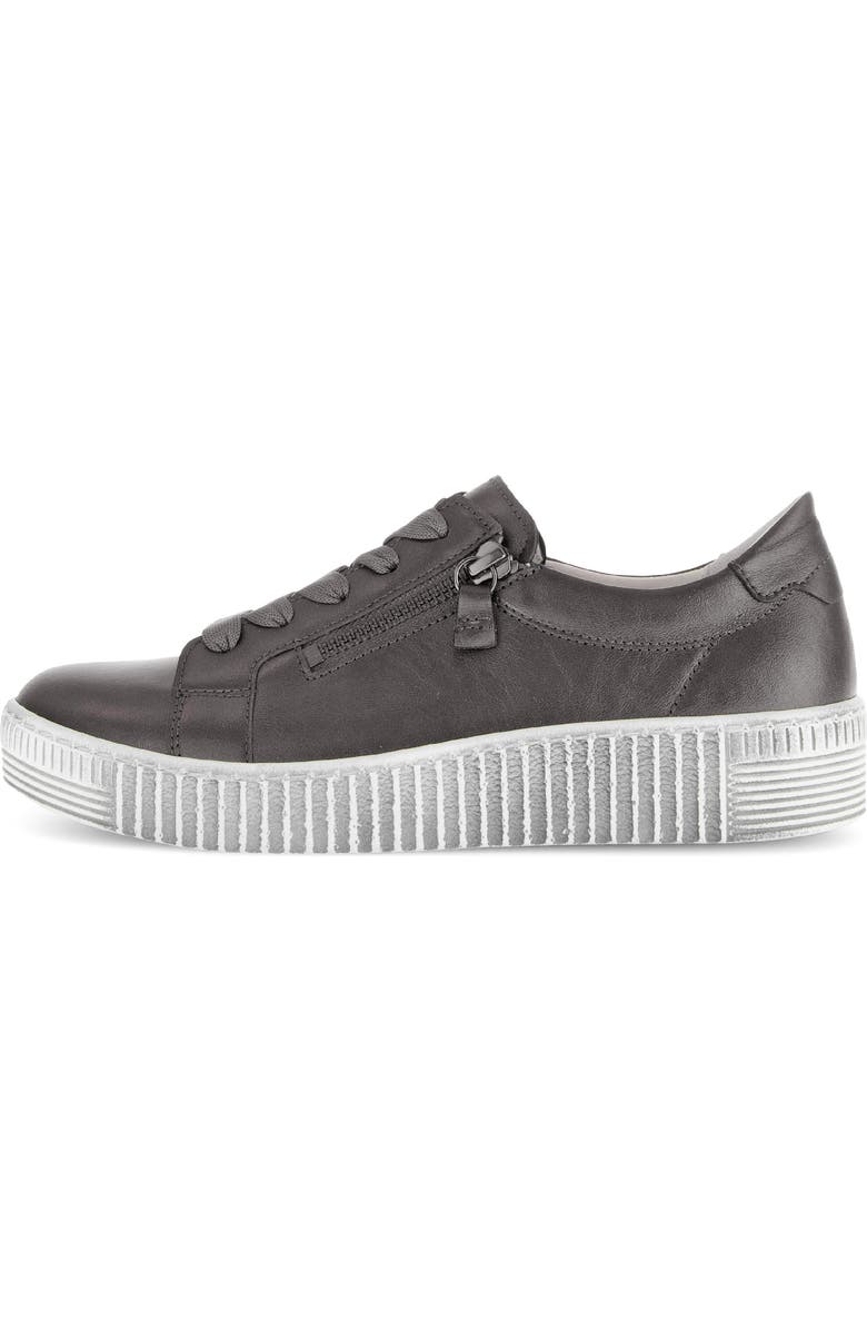 Gabor Low Top Sneaker, Alternate, color, Antik Silver
