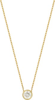 Bony Levy Bezel Diamond Solitaire Pendant Necklace