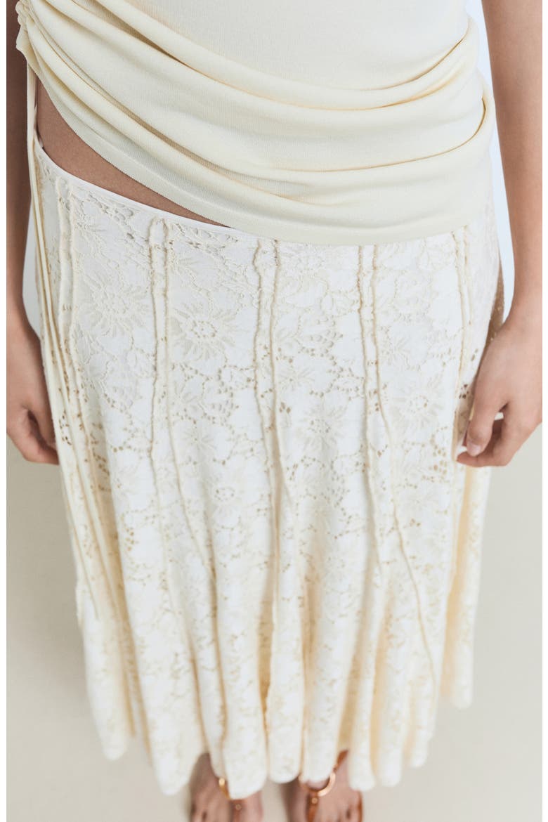 Lace Maxi Skirt, Alternate, color, ECRU