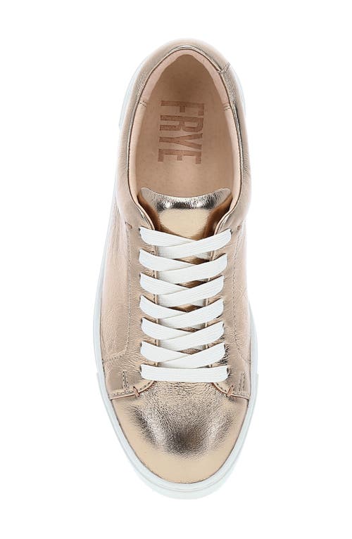 Shop Frye Ivy Low Top Sneaker In Dark Gold