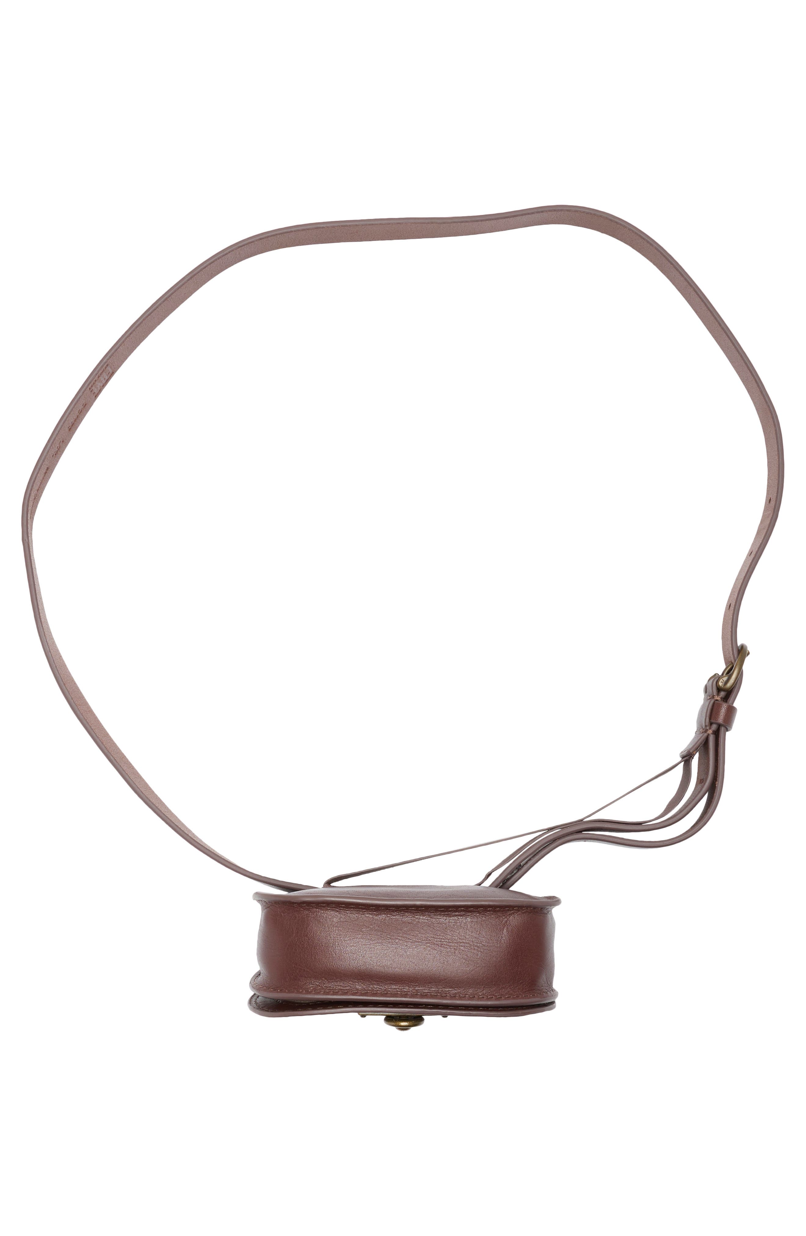 Frye Leather Belt Bag, Alternate, color, Dark Brown