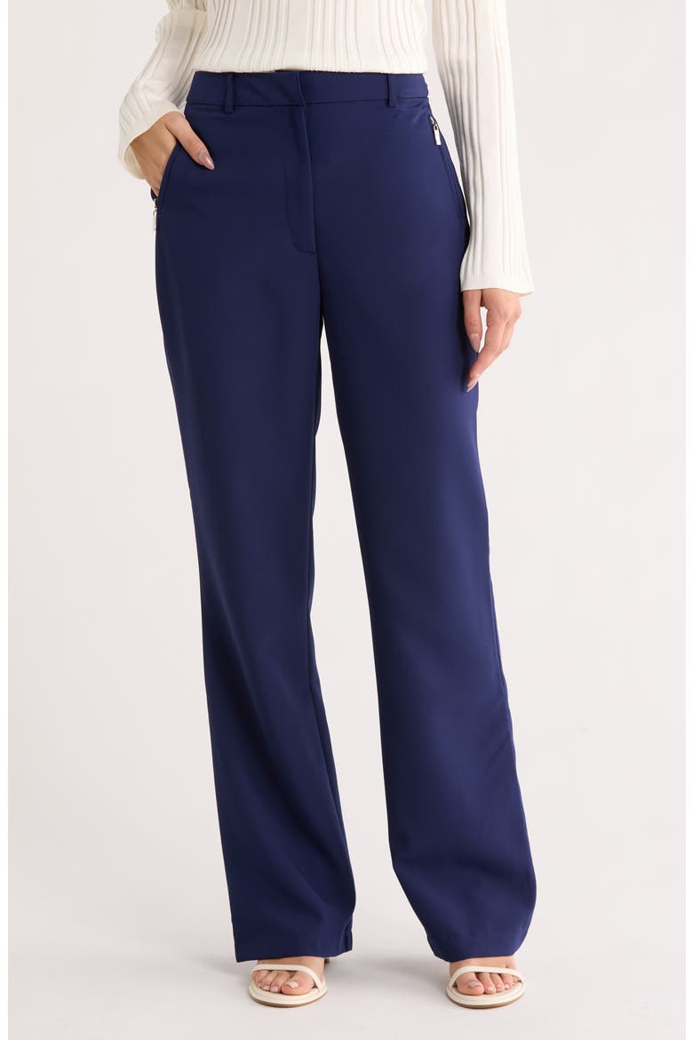 Rebecca High Waist Straight Leg Pants, Main, color, EVENING BLUE