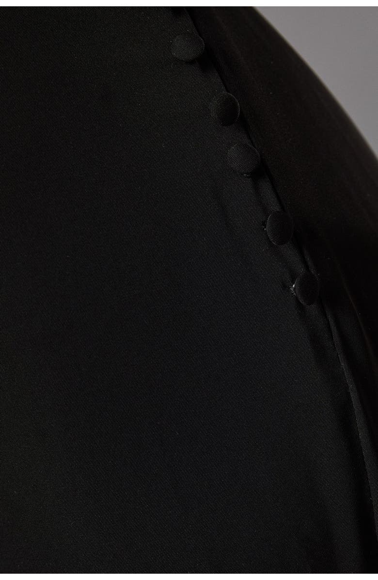 Coast Cowl Back Crepe Maxi Dress, Alternate, color, Black