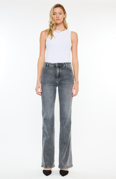 デニム・ジーパン ETRO Women Flare Pants WRNB0004AD247S9095 Grey FLARED JACQUARD DENIM JEANS WITH PEGASO BUTTONS | Denim | ETRO