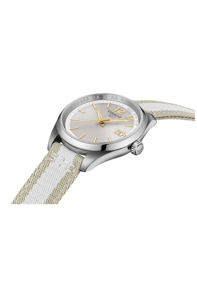 PR 100 Cycling Webbing Strap Watch, 34mm, Alternate, color, GREY