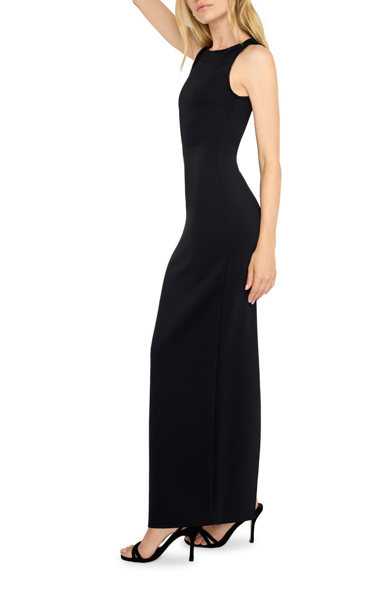 Good American Sculpting Twist Tank Maxi Dress, Alternate, color, Black001