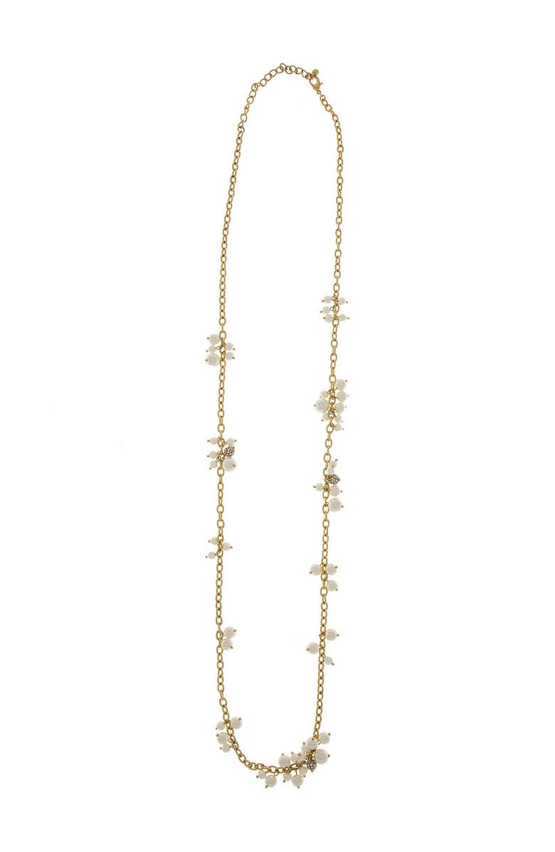 SAACHI Cluster Party Faux Pearl Necklace, Alternate, color, 