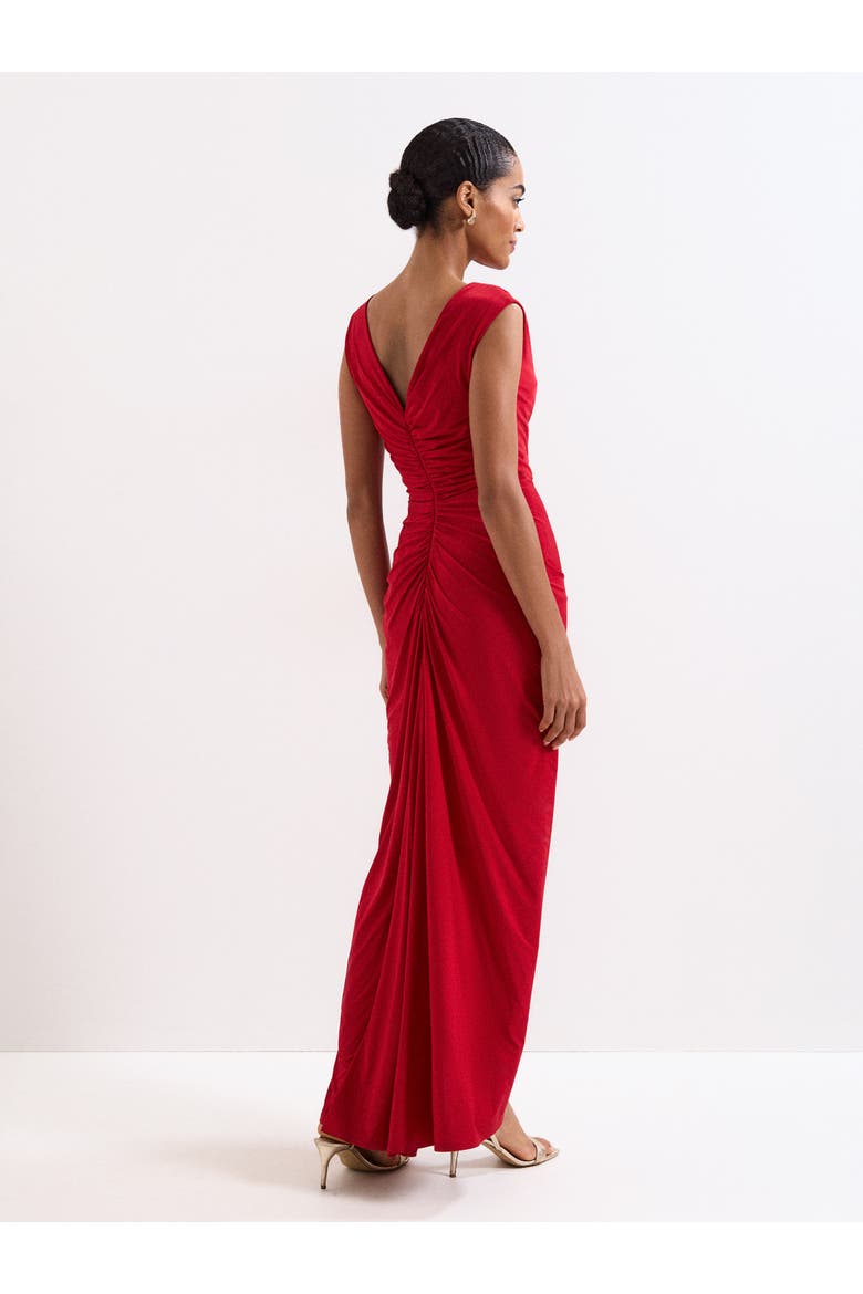 Donna Maxi Dress, Alternate, color, Red