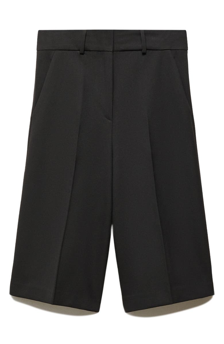 MANGO High Waist Straight Leg Bermuda Shorts, Alternate, color,