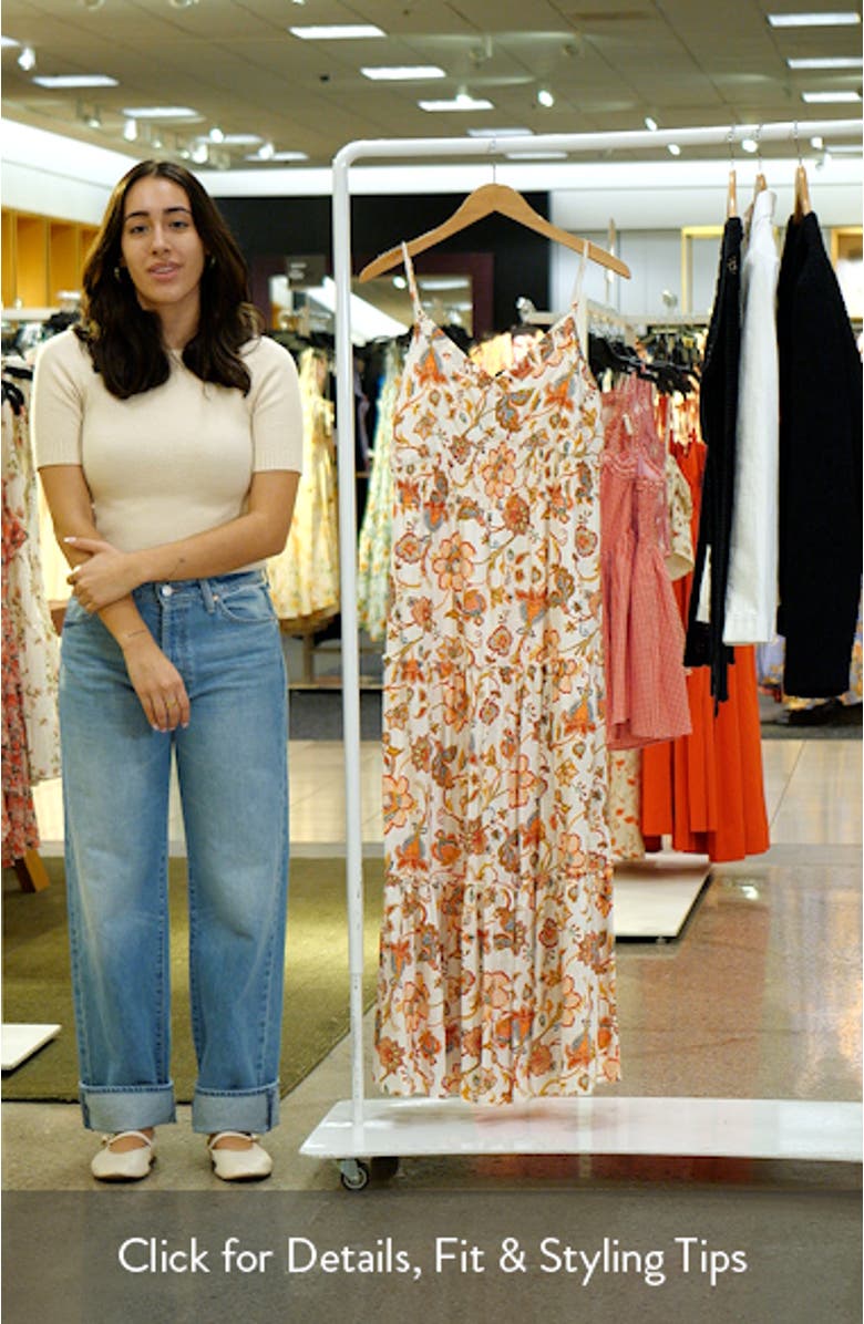 Floral Smocked Maxi Sundress, sales video thumbnail