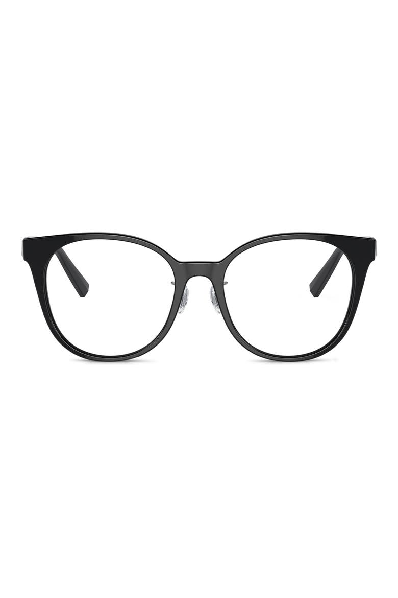 Phantos 53mm Round Optical Glasses, Main, color, BLACK