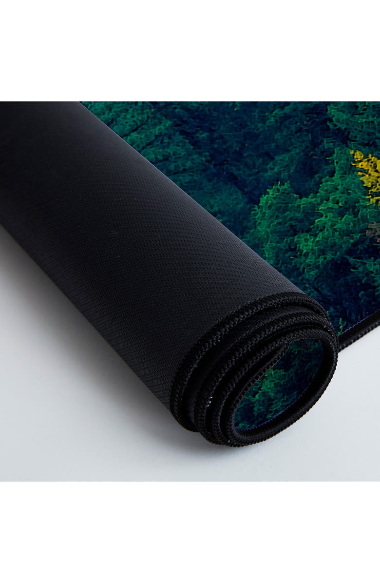 Deny Designs Mountain Landscape Painting 01 Desk Mat, Alternate, color, Green