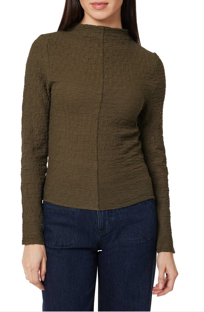 Habitual Texture Mock Neck Top, Main, color, Grape Leaf