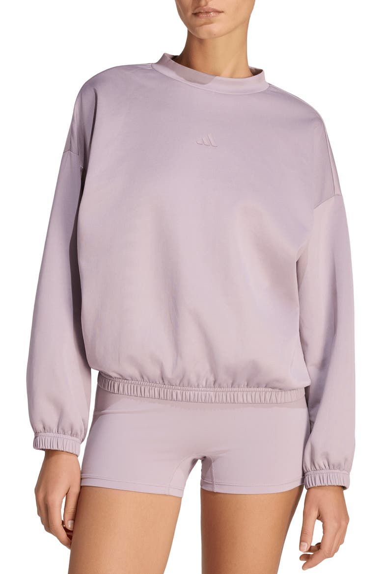Motion Yoga Essentials Cover-Up Sweatshirt, Main, color, PRELOVED FIG