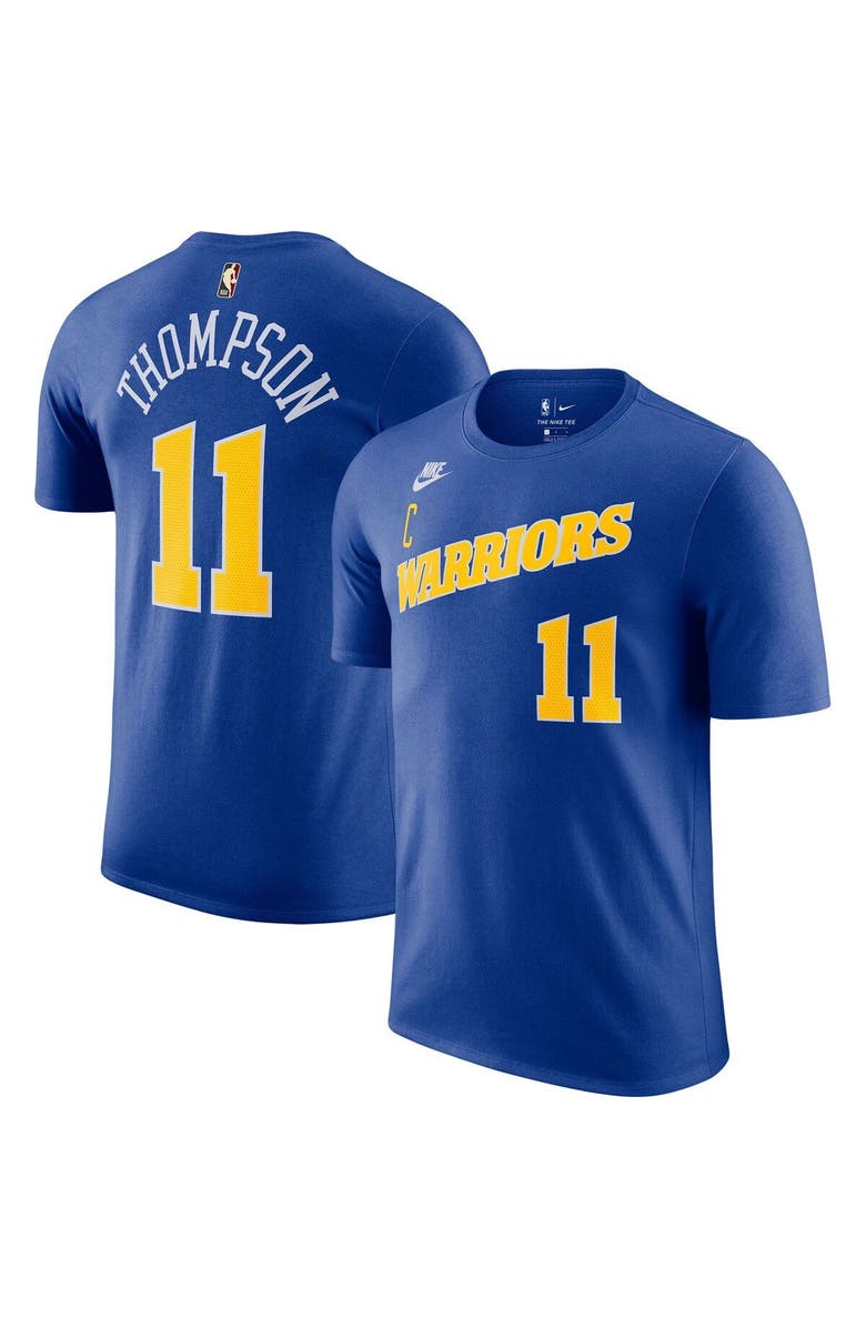Nike Men's Nike Klay Thompson Royal Golden State Warriors 2022/23 Classic Edition Name & Number T-Shirt, Alternate, color, 