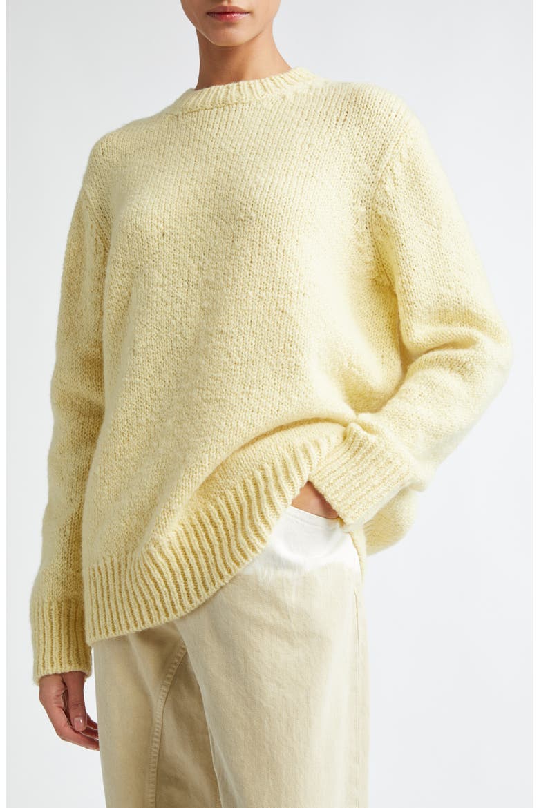 Classic Wool Crewneck Sweater, Alternate, color, PISTACCHIO CREAM