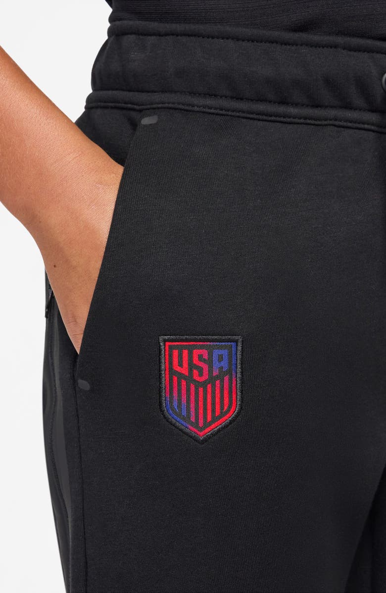 Nike Kids' USA Tech Fleece Pants, Alternate, color, Black/ Challenge Red