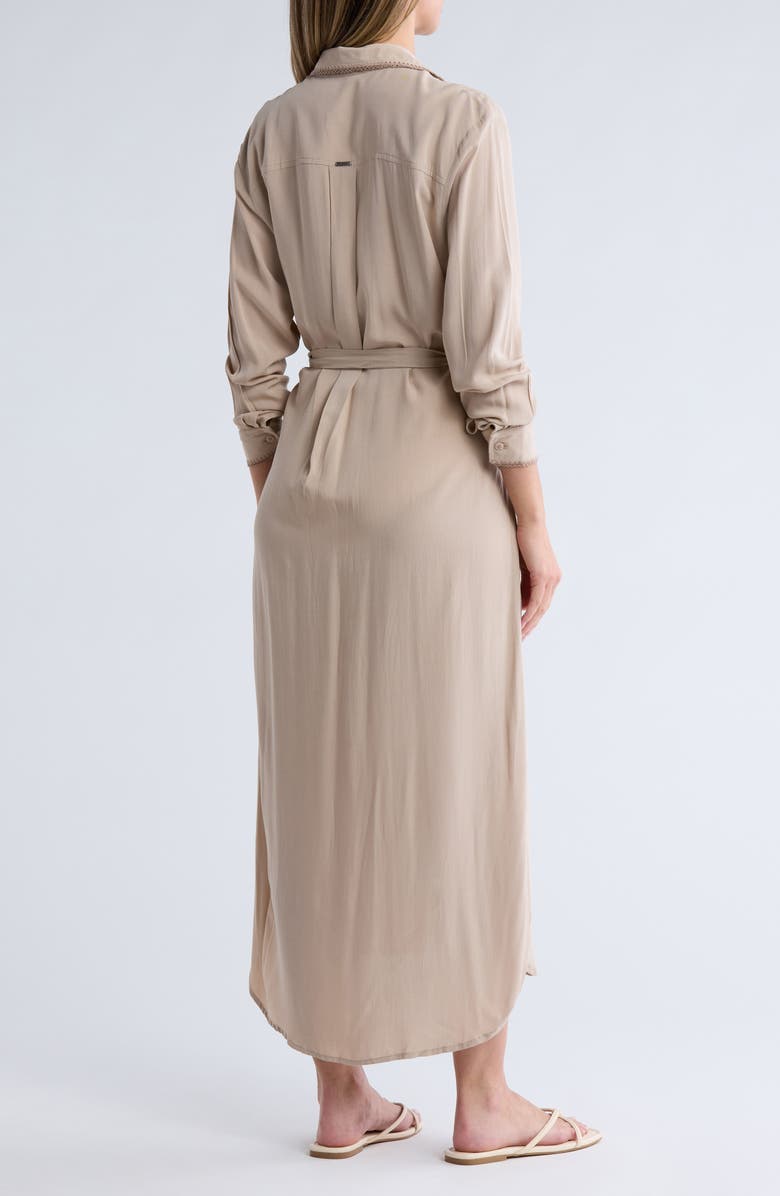 Maaji Summer Sand Long Sleeve Cover-Up Shirtdress, Alternate, color, 