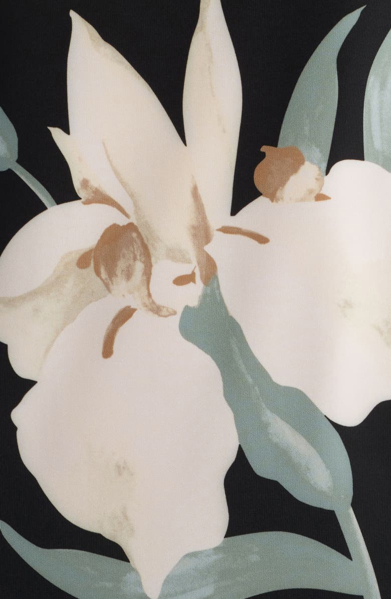 Anne Klein Floral Jersey Shift Dress, Alternate, color,