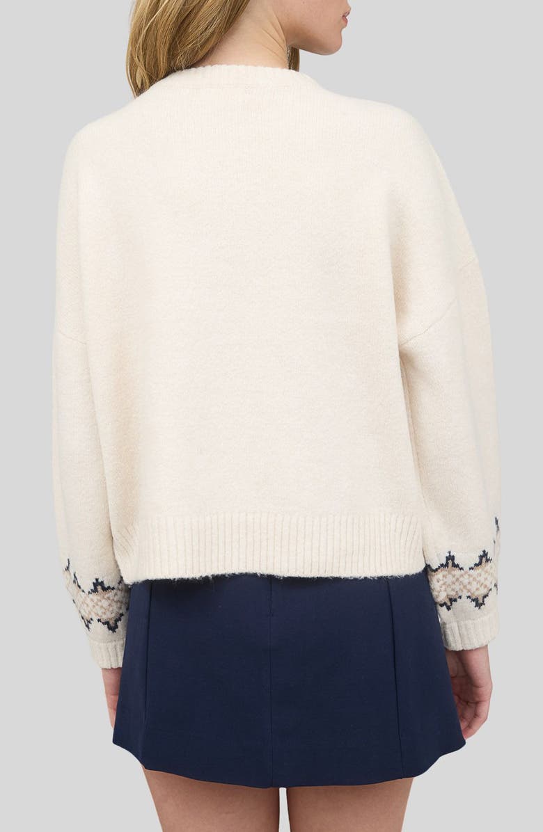 Blu Pepper Bunny Sweater, Alternate, color, Cream