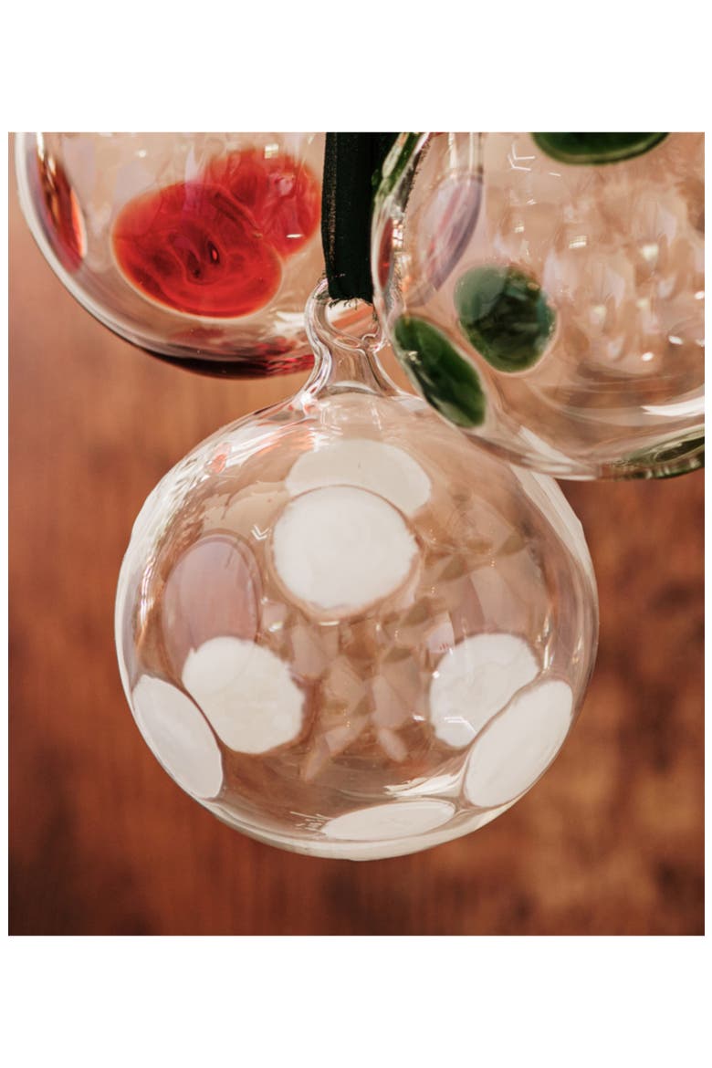 Drop Glass Ornament, Alternate, color, WHITE