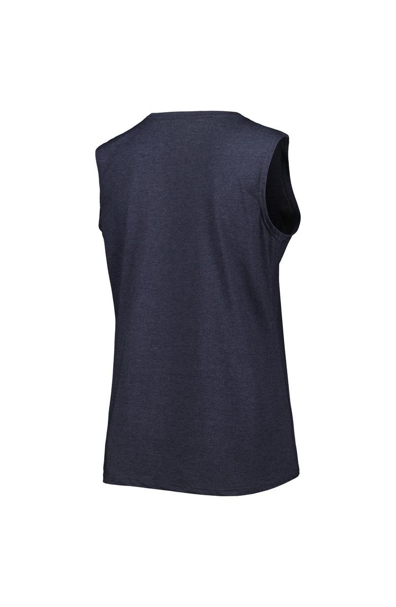 FANATICS Women's Fanatics Branded Heather Navy New England Patriots Plus Size Tank Top, Alternate, color, Heather Navy