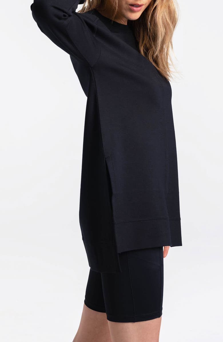 Lole Mindset Long Sleeve Tunic Top, Alternate, color, Black Beauty