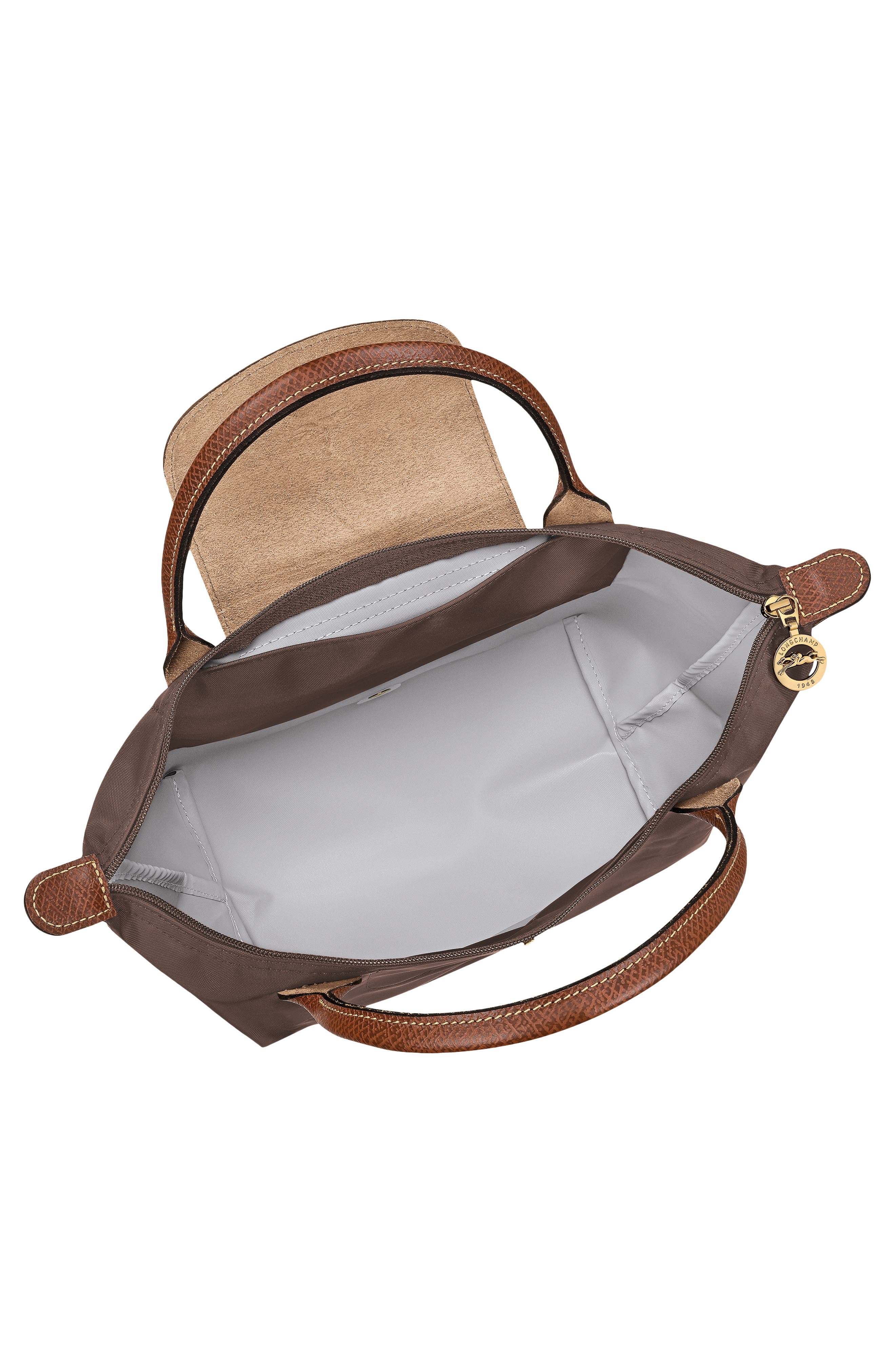 Small Le Pliage Recycled Nylon Top Handle Bag, Alternate, color, MOCHA