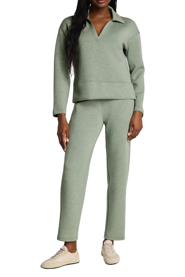 AirEssentials Polo Sweatshirt, Alternate, color, SAGE BRUSH HEATHER