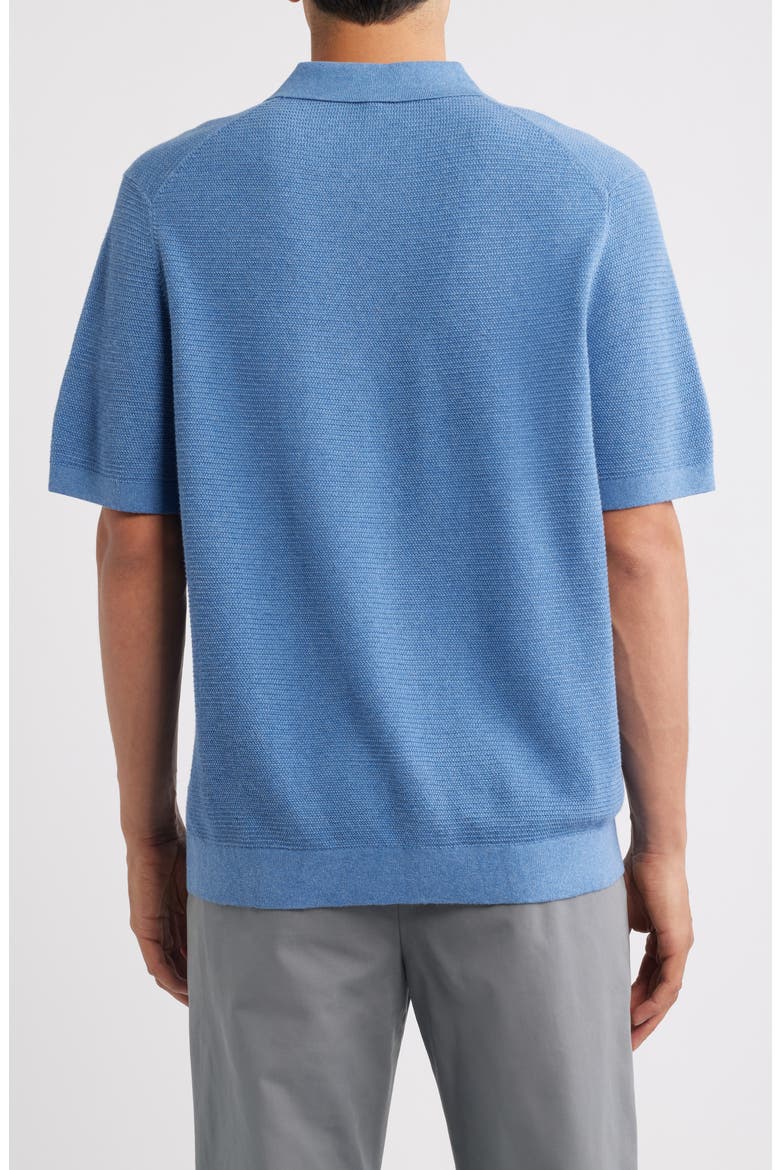 Soris Knit Polo, Alternate, color, BLUE LAKE MELANGE