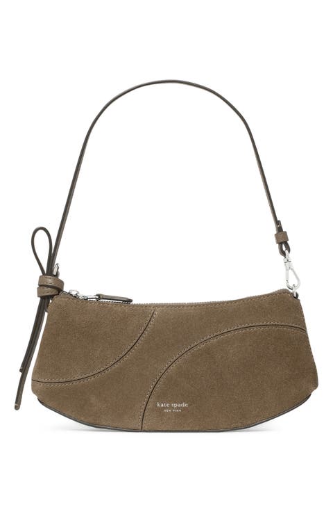 Loop Patchwork Suede Shoulder Bag
