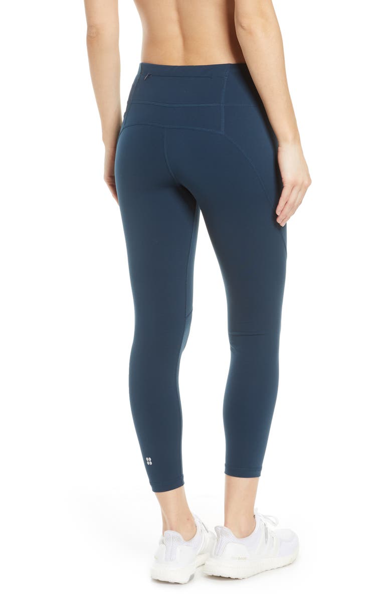 Sweaty Betty Power 7/8 Workout Pocket Leggings, Alternate, color, Beetle Blue
