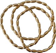 Erin McDermott Jewelry Lila Gold Stack Bracelets