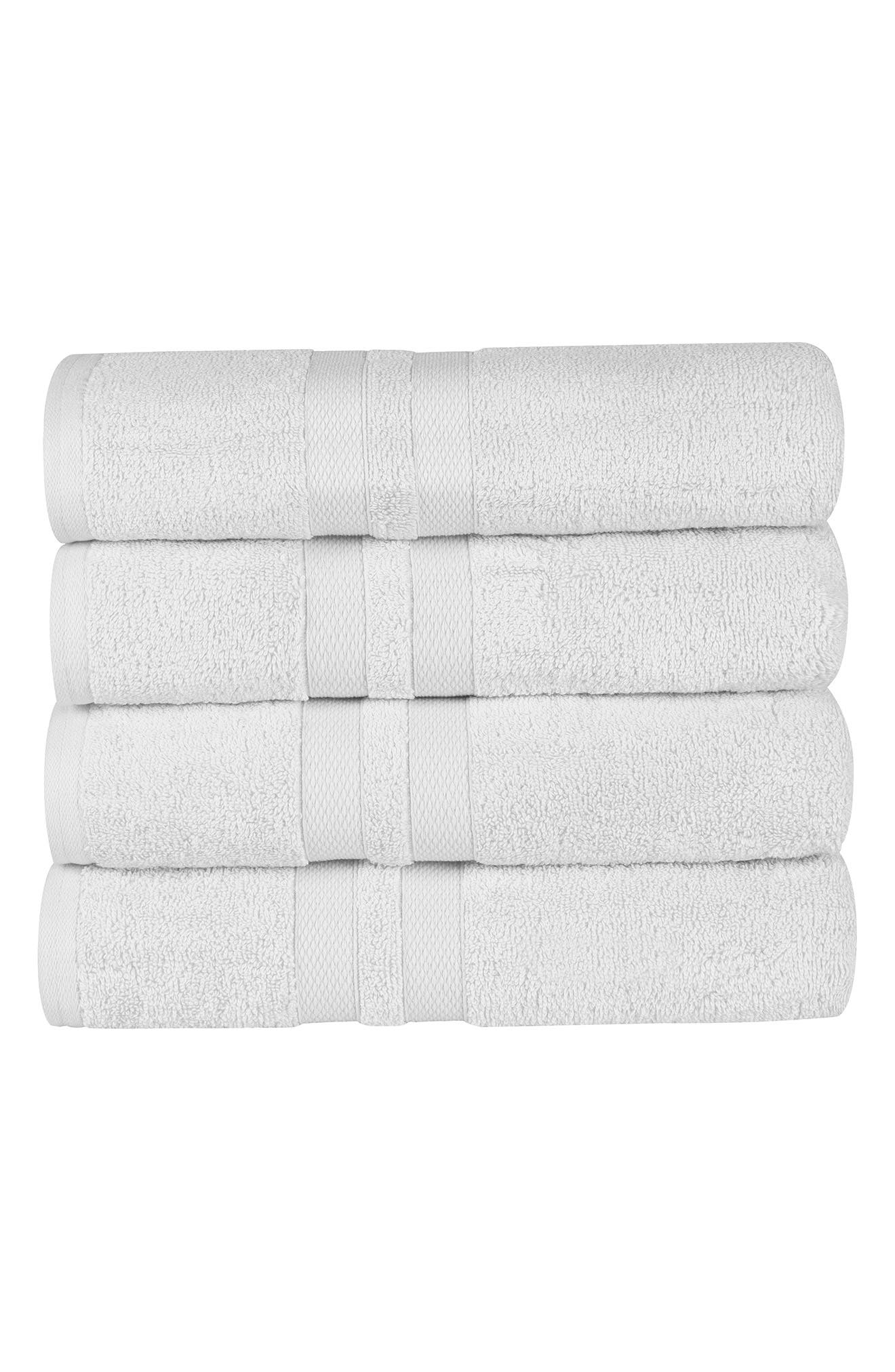 Superior 4-Piece Turkish Cotton Bath Towels