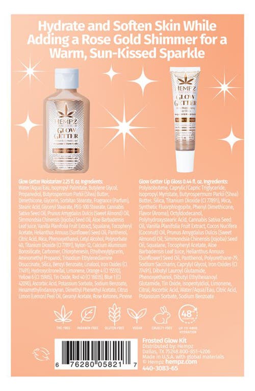 Hempz Glow Getter Body Care Set In Transparent