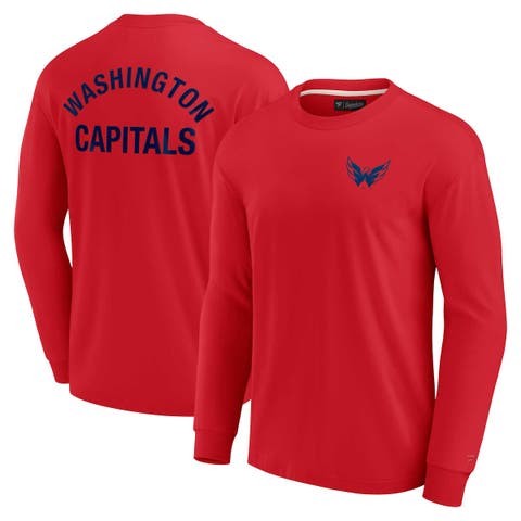 Unisex Fanatics Signature Red Washington Capitals Elements Super Soft Long Sleeve T-Shirt
